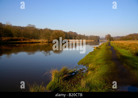 River weaver in Cheshire Stock Photo