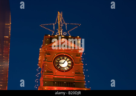 Prahran town hall Christmas Lights Prahran Melbourne Australia Stock Photo