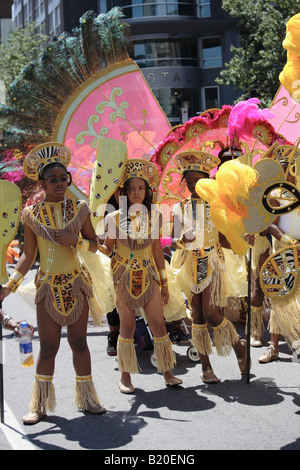 Canada Quebec Montreal Caribbean Festival Stock Photo