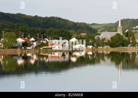 Town of La Baie in Ville Saguenay, Quebec. Canada. Saguenay River. Stock Photo