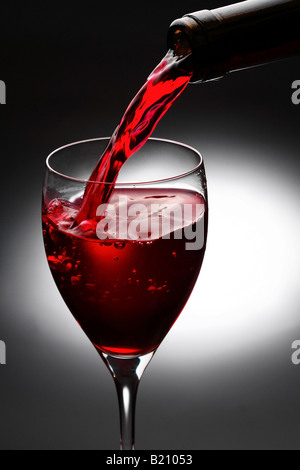 Wine objects on black background Stock Photo