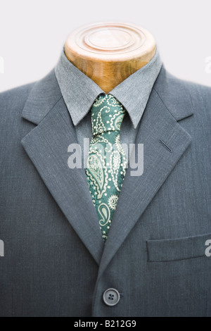 Shop mannequin dressed in suit and tie Stock Photo