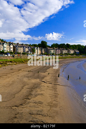 The beach at Arnside Cumbria on the River Kent Estuary Morecambe Bay England UK Stock Photo