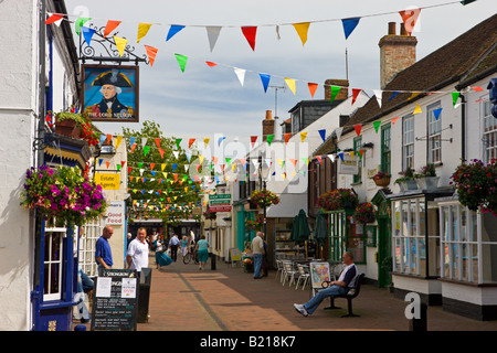 The village of Hythe lies between Southampton Water and the New Forest Hampshire England Stock Photo