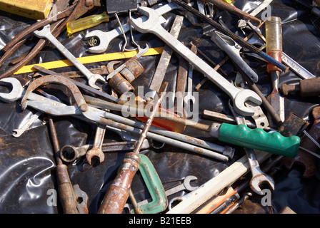 Rusty old tools Stock Photo