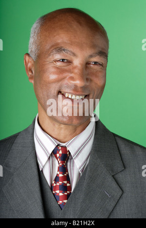 Smiling man in a suit Stock Photo