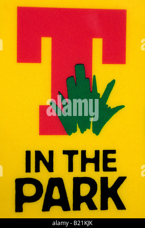 Official LOGO to the 'T in the Park' music festival held on the 11th-13th July 2008 in Balado, Perth and Kinross, Scotland, UK Stock Photo