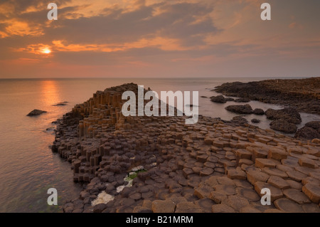 Giants Causeway north Antrim coastal path County Antrim Northern Ireland GB UK EU Europe Stock Photo