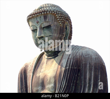 The Daibatsu (Great Buddha) in Kamakura Japan Stock Photo