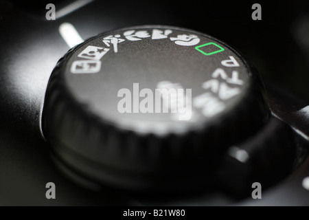 camera control dial showing various modes Stock Photo