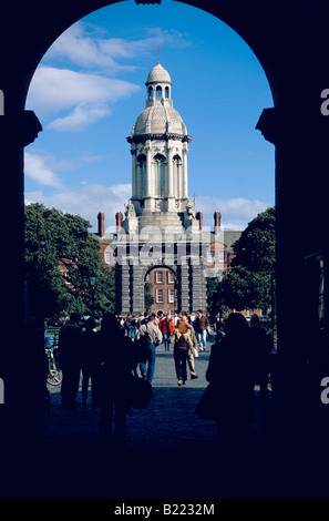 View of Trinity College Dublin Ireland Stock Photo