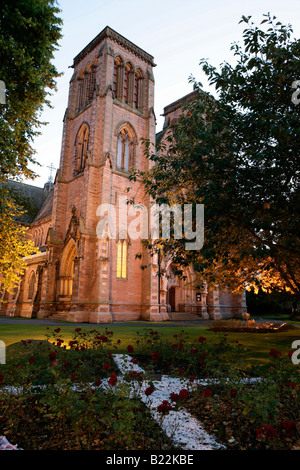 City of Inverness, Scotland. Designed by Alexander Ross, Inverness Cathedral is also known as the Cathedral Church of St Andrew. Stock Photo