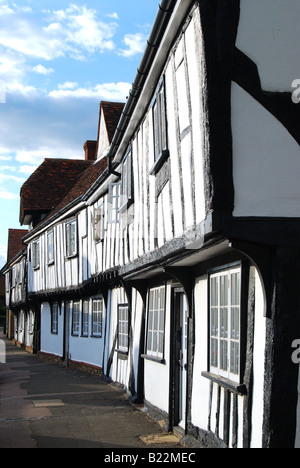 Medieval timber-framed buildings, High Street, Elstow, Bedfordshire, England, United Kingdom Stock Photo