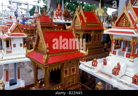 spirit houses on sale bangkok thailand Stock Photo