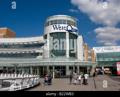 West Quay Shopping Centre Entrance, Southampton, UK Stock Photo