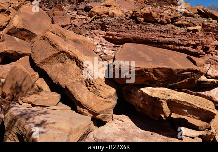 rock engravings of San tribe, Twyfelfontein national monument, Damaraland, Namibia, Africa Stock Photo