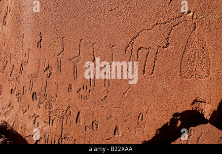 rock engravings of San tribe, Twyfelfontein national monument, Damaraland, Namibia, Africa Stock Photo