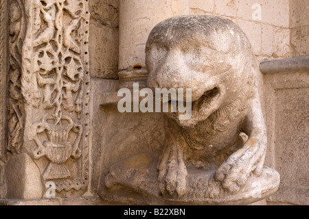 A sculpture at the Basilica di San Nicola (Saint Nicholas) in Bari, Italy. Stock Photo