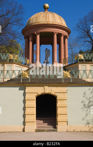 Archway under gazebo Apollotempel Schwetzingen Germany Stock Photo
