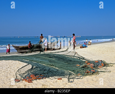 0959 Colva Beach Goa State India Stock Photo