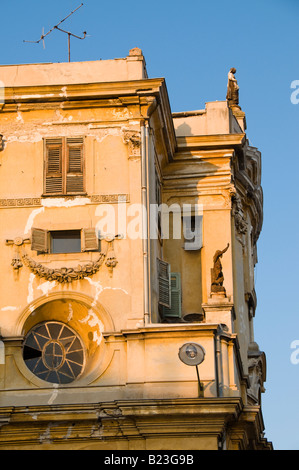 The closeup details of Chapelle de la Misericorde, Old Town of Nice, France Stock Photo