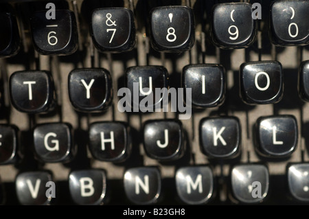 Close up of typewriter keys Stock Photo