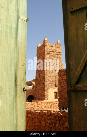 The mosque of Chinguetti seven holyiest sight of the muslims Chinguetti Western Africa Mauritania Africa Stock Photo