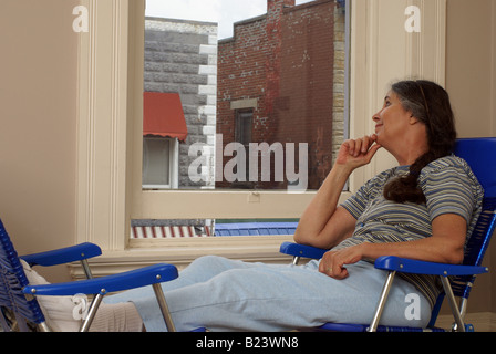 Lounging Inside Stock Photo