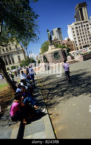 Pretoria, Gauteng, South Africa, history, people, statue of President Paul Kruger, Zuid Afrikaanse Republiek, Church square, city, Afrikaner culture Stock Photo