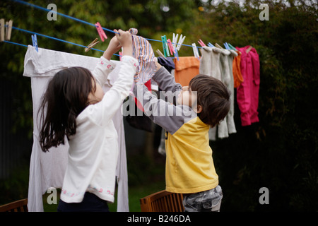 Hanging out the washing Stock Photo: 81986843 - Alamy