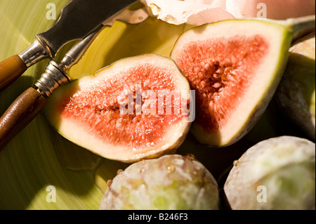 Figs on a plate Stock Photo
