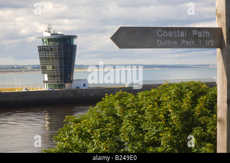 Aberdeen Harbour Masters' Tower , Aberdeen city harbour, Scotland uk Stock Photo