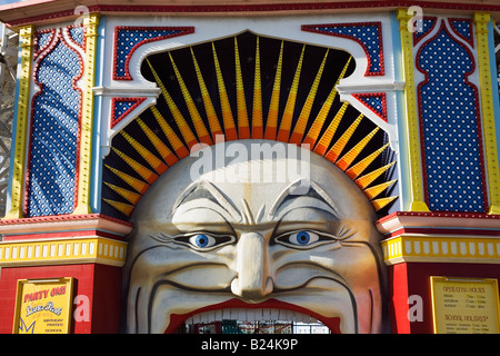 Luna Park at St Kilda in Melbourne, Victoria, AUSTRALIA Stock Photo