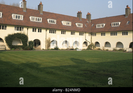 Waterlow Court Hampstead Garden Suburb north London housing for working women Arts and Crafts Baillie Scott Stock Photo