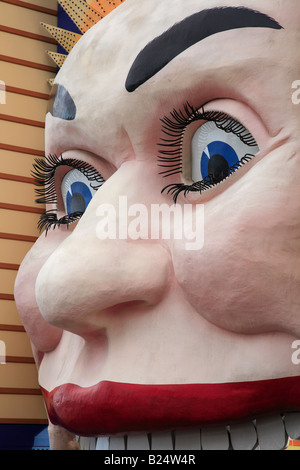 Detail of the Face Luna Park Milsons Point New South Wales Australia Stock Photo