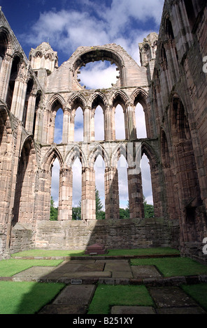 Elgin Cathedral sometimes referred to as ‘The Lantern of the North’ is an historic ruin in Elgin in Moray, north-east Scotland. Stock Photo