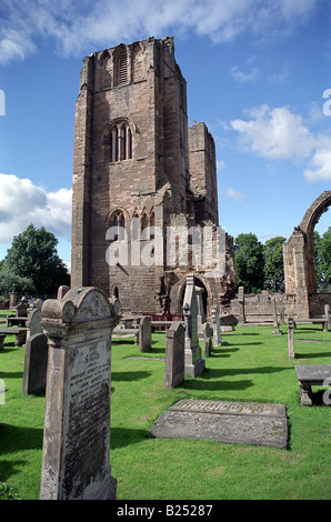 Elgin Cathedral sometimes referred to as ‘The Lantern of the North’ is an historic ruin in Elgin in Moray, north-east Scotland. Stock Photo