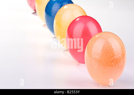 Colorful Easter egg on unique background Stock Photo