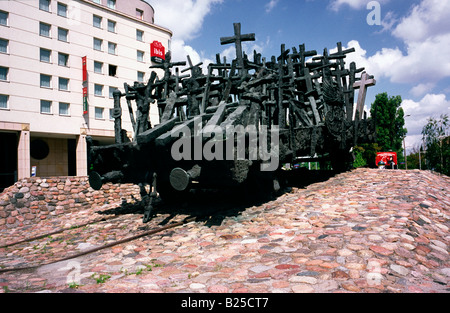 July 10, 2008 - Monument to the victims of the Soviet invasion of Poland on Sept 17, 1939 in the Polish capital of Warsaw. Stock Photo