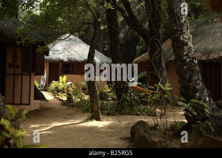 Banana Island guest house, Banana Island, Sierra Leone. Stock Photo