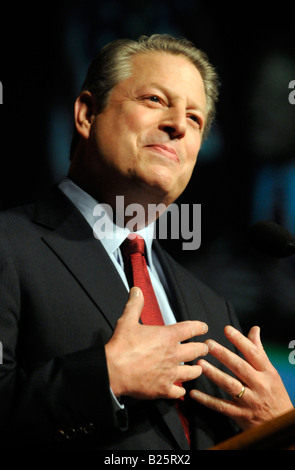 Former US Vice President and Noble Peace Prize winner Al GORE speaks on ...