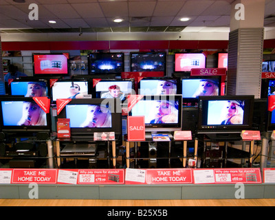 Flat screen TVs Stock Photo