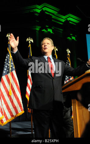 Former US Vice President and Noble Peace Prize winner Al GORE speaks on ...