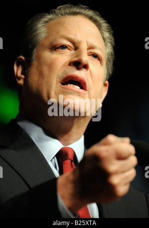 Former US Vice President and Noble Peace Prize winner Al GORE speaks on ...