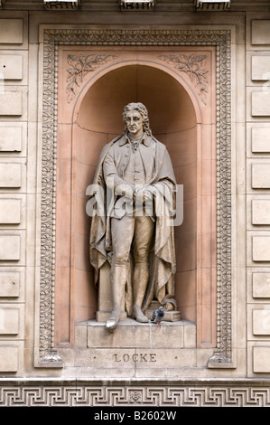 Statue of John Locke outside Royal Academy of Arts, London, England, UK Stock Photo