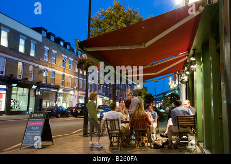 Strada restaurant on Upper Street in Islington, London, England UK Stock Photo