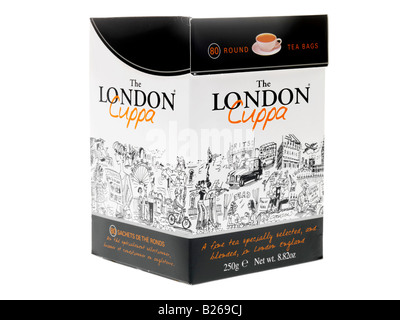 Box of Teabags Stock Photo