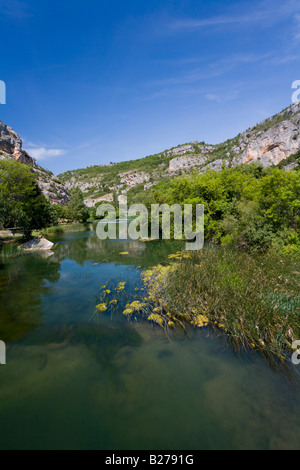 Krka waterfalls, Roski slap area, Croatia, Europe Stock Photo