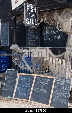 Fresh fish shop Walberswick Suffolk England Stock Photo - Alamy