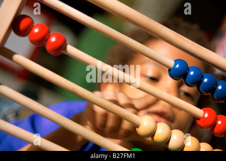 boy child counting horizontal Stock Photo
